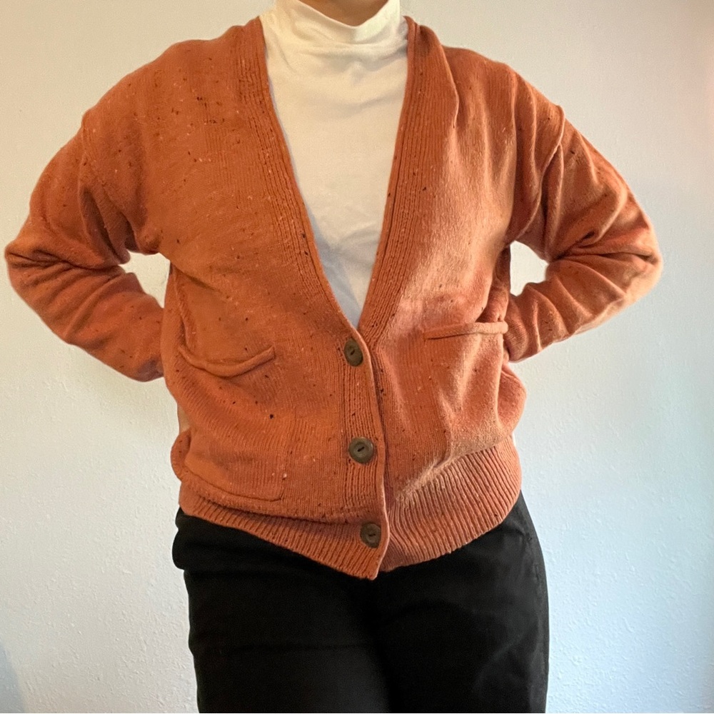 Orange Cardigan (nwt)